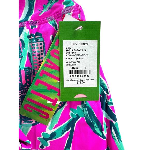 Lilly Pulitzer Luxletic Aila Meryl Nylon Skort Sz S Mandevilla Pink Extra Lucky - Picture 10 of 12